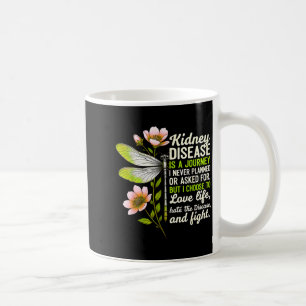 Taza De Café Cinta de mariposa de concientización sobre la enfe