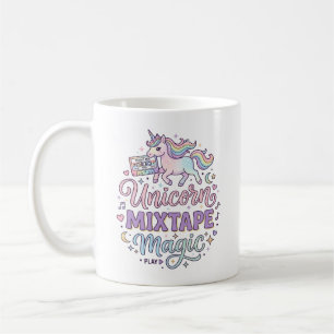 Taza De Café Cinta de Mezcla Mágica de Unicornio Adorable y Dis