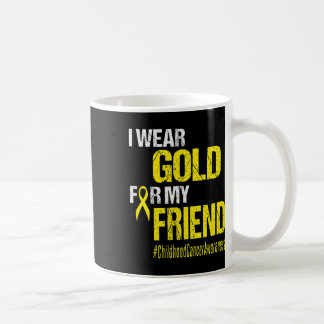 Taza De Café Cinta de oro para el cáncer infantil T Usa oro por
