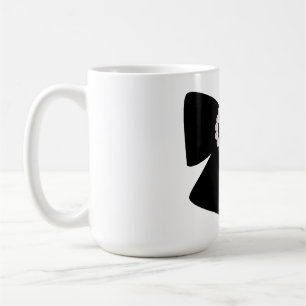 Taza De Café cinta de perla negra