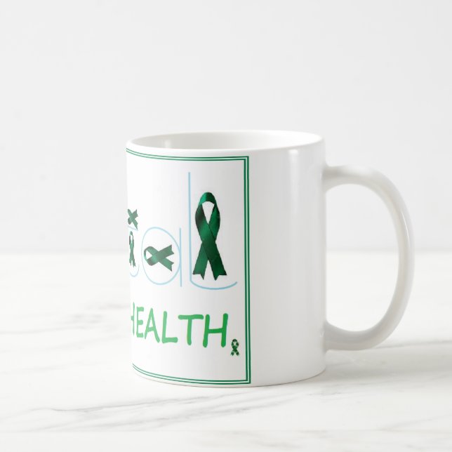 Taza De Café Cinta de salud mental (Derecha)