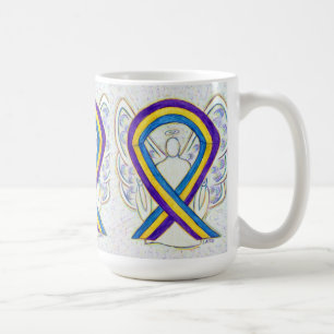 Taza De Café Cinta de sensibilización contra el cáncer de vejig