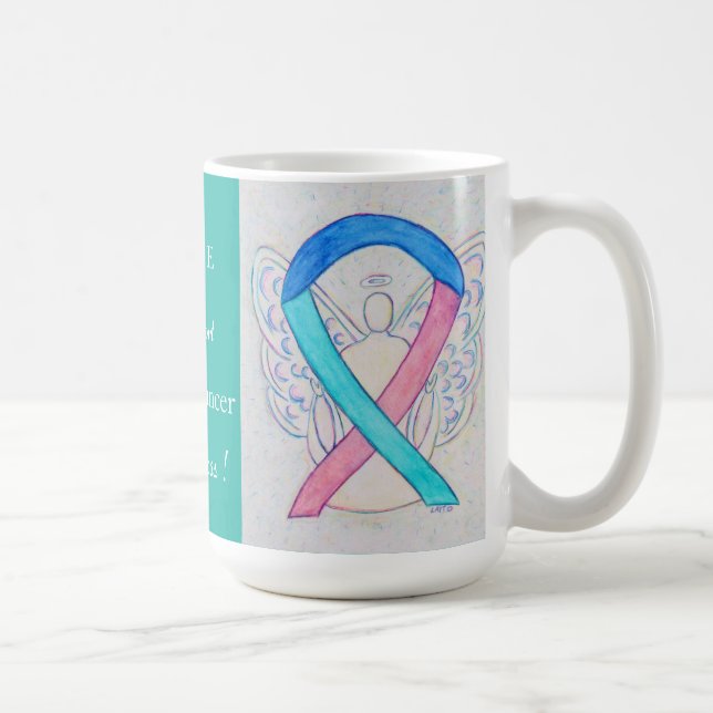 Taza De Café Cinta de sensibilización contra el cáncer tiroideo (Derecha)