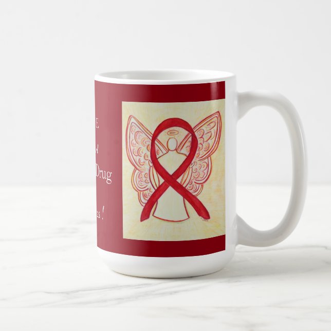 Taza De Café Cinta de sensibilización sobre el abuso de alcohol (Derecha)