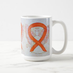 Taza De Café Cinta de sensibilización sobre el gato naranja Ang