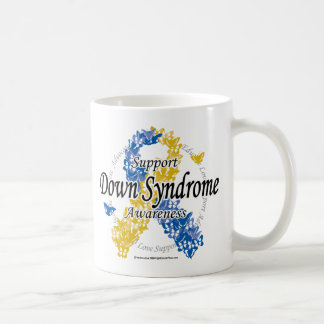 Taza De Café Cinta de Síndrome de Down de las mariposas 2