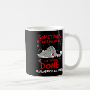 Taza De Café Cinta del gato de sensibilización sobre el neurali