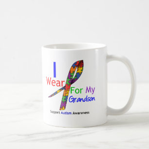 Taza De Café Cinta del rompecabezas del desgaste del autismo I