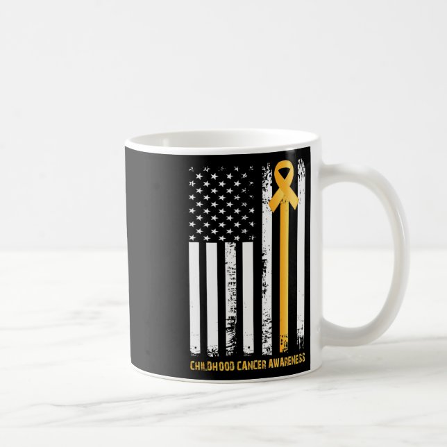 Taza De Café Cinta En Una Bandera (Derecha)