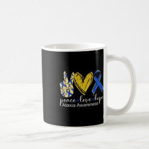 Taza De Café Cinta Esperanza Ataxia Conciencia Cinta Azul