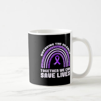 Taza De Café Cinta Morada de Conciencia de Sobredosis Adicción 