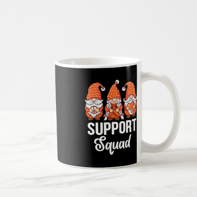 Taza De Café Cinta naranja Gnomes apoya a sobreviviente de Leuc (Derecha)