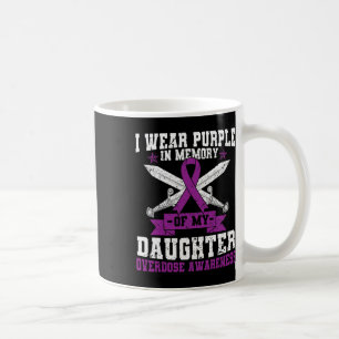 Taza De Café Cinta púrpura Sobredosificación Mes de Conciencia 