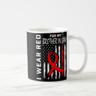 Taza De Café Cinta Roja Para La Conciencia De La Enfermedad Car
