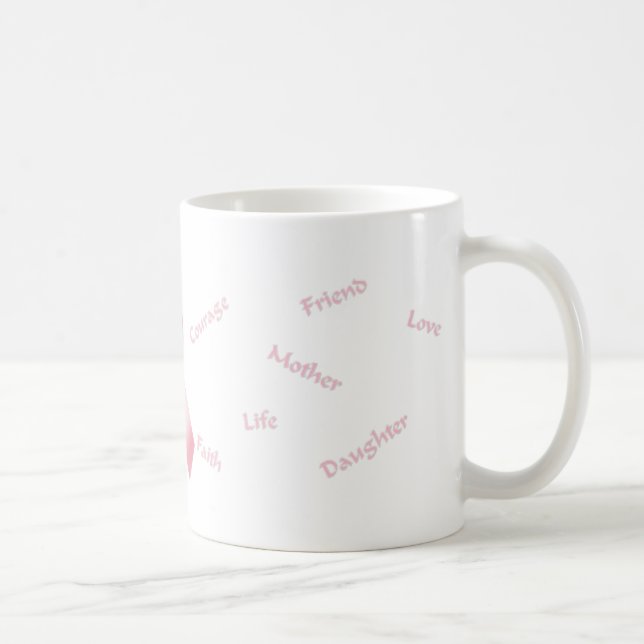 Taza De Café Cinta rosa (Derecha)