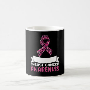 Taza De Café Cinta rosa Adorable Concienciación sobre el cáncer