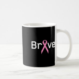 Taza De Café Cinta Rosa Apoya Mundos Valientes Supervivientes d