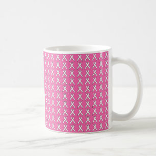 Taza De Café Cinta rosa para la sensibilización sobre el cáncer