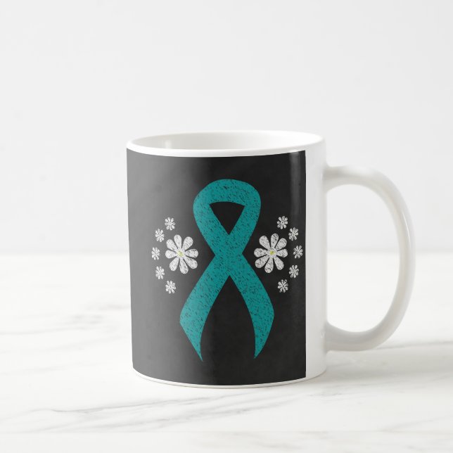 Taza De Café Cinta Verde azulada de cartón (Derecha)