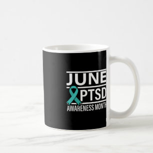 Taza De Café Cinta verde azulada Junio Mes de Concienciación so