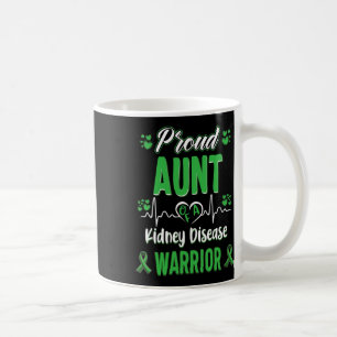 Taza De Café Cinta verde de concientización del guerrero de la