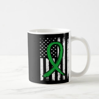 Taza De Café Cinta Verde La Sensibilización Sobre La Salud Ment