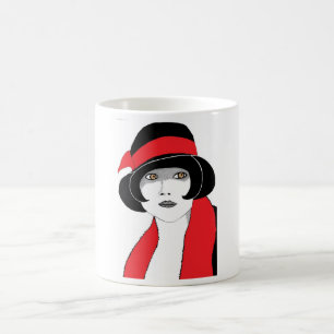 Taza De Café cintas del rojo de los años 20
