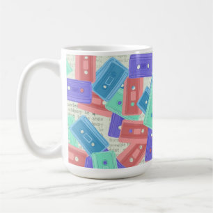 Taza De Café Cintas Pastel Cassette - Música estética de los añ