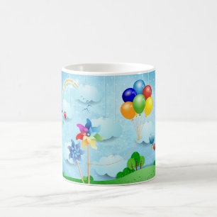 Taza De Café Cintas y globos