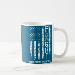 Taza De Café Cinturón de concienciación sobre la bandera de EE.
