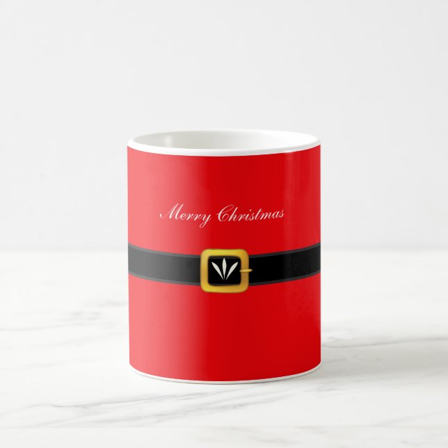 Taza De Café Cinturón de Navidad de Santa Claus (Centro)