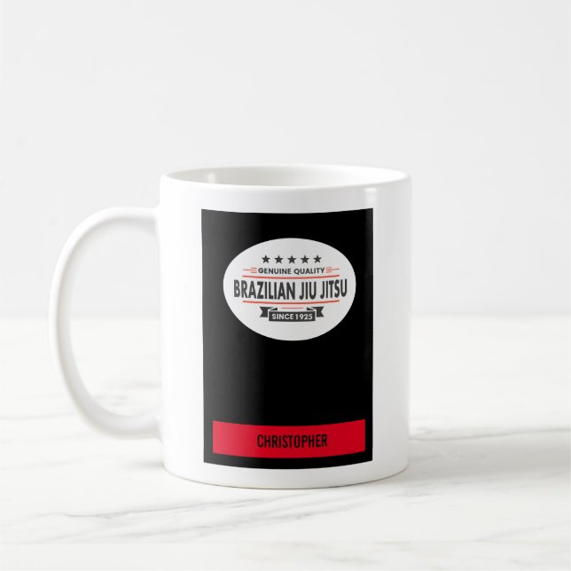 Taza De Café Cinturón Negro BJJ Calidad genuina desde 1925 (Izquierda)