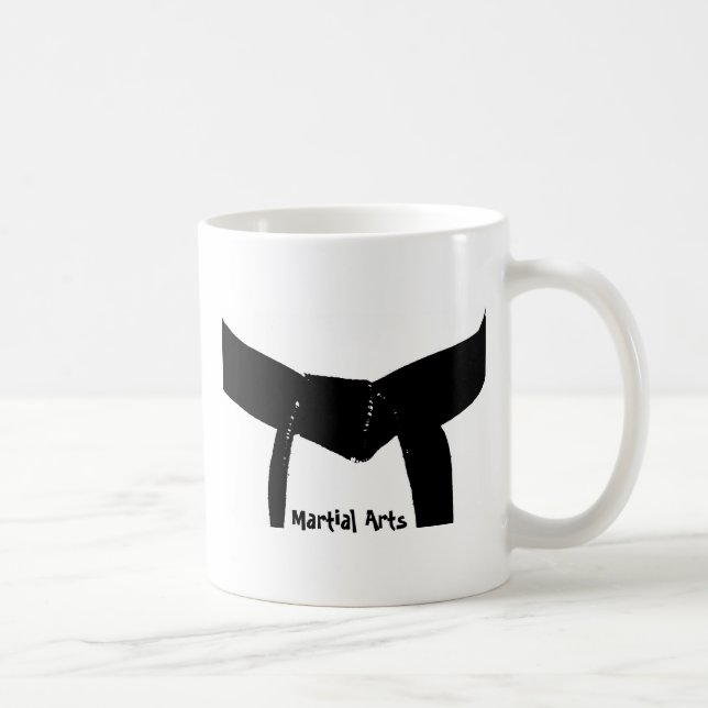 Taza De Café Cinturón negro de artes marciales (Derecha)