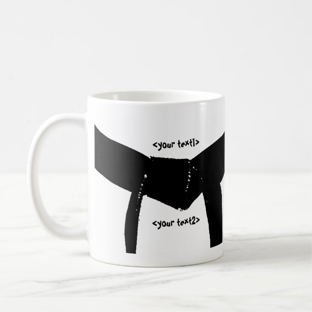 Taza De Café Cinturón negro de artes marciales (Izquierda)