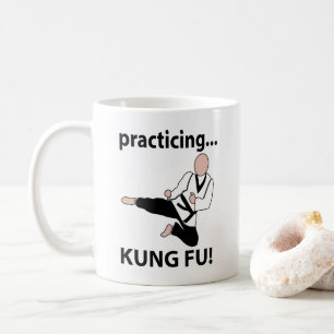 Taza De Café Cinturón Negro de Artes Marciales Kung Fu