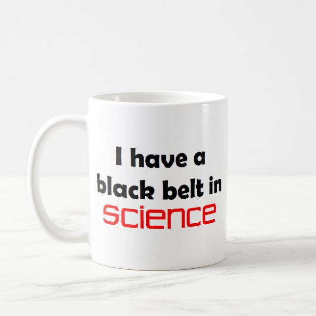 Taza De Café Cinturón negro de ciencia (Izquierda)