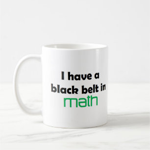 Taza De Café Cinturón negro de matemáticas