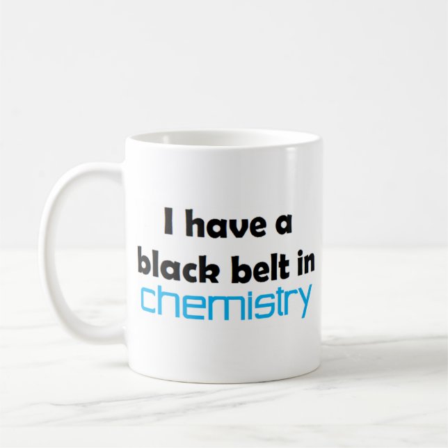 Taza De Café Cinturón negro de química (Izquierda)