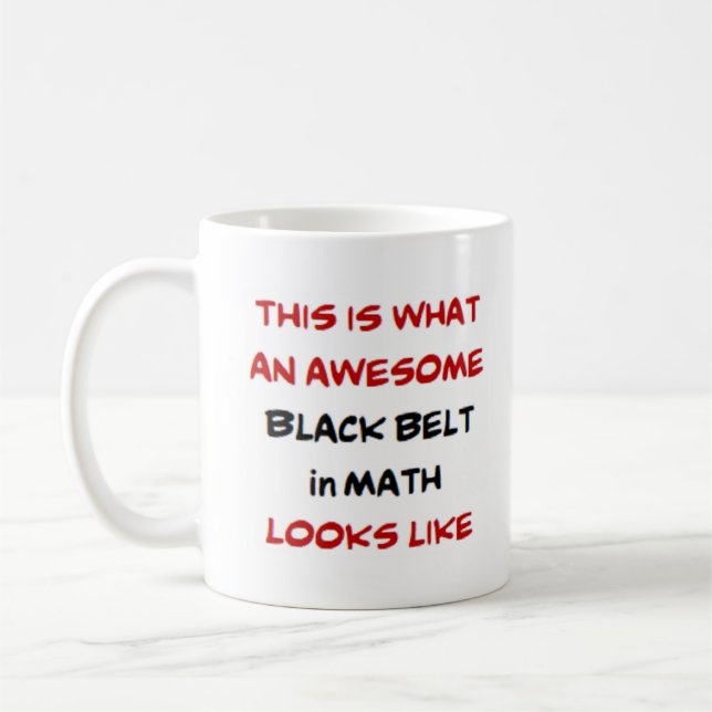 Taza De Café cinturón negro en matemáticas, impresionante (Izquierda)