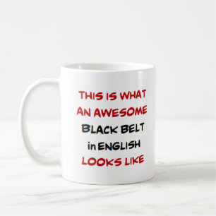 Taza De Café cinturón negro inglés, impresionante
