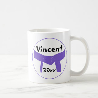 Taza De Café Cinturón púrpura de artes marciales
