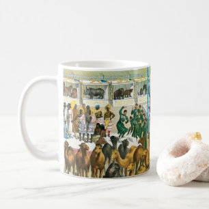 Taza De Café Circo Poster De Personas De Diferentes Nacionalida