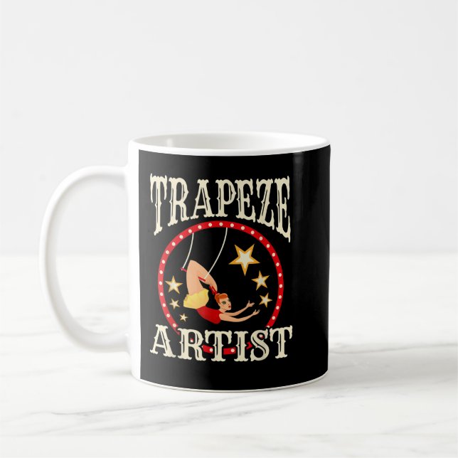 Taza De Café Circo s - Trapeze - Trapecio Artista Trapeze (Izquierda)