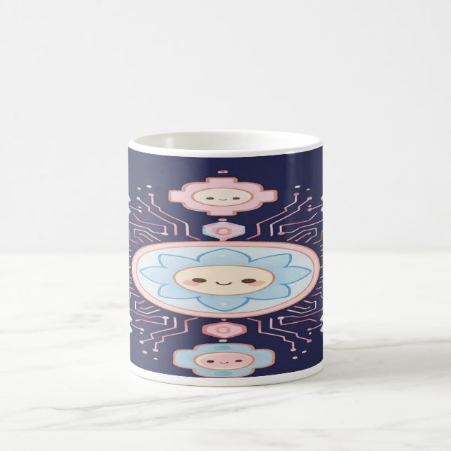 Taza De Café “Circuit Blossom Café: Sip the Spark of Joy” (Centro)