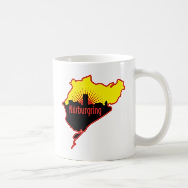 Taza De Café Circuito de carreras de Nurburgring Nordschleife, (Derecha)