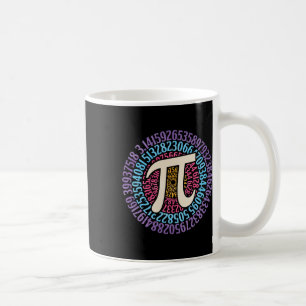 Taza De Café Circular De Camisas Del Día Del Pi 3.14 Escuela De