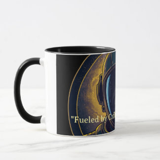 Taza de café circular vector astronauta Galaxia Do