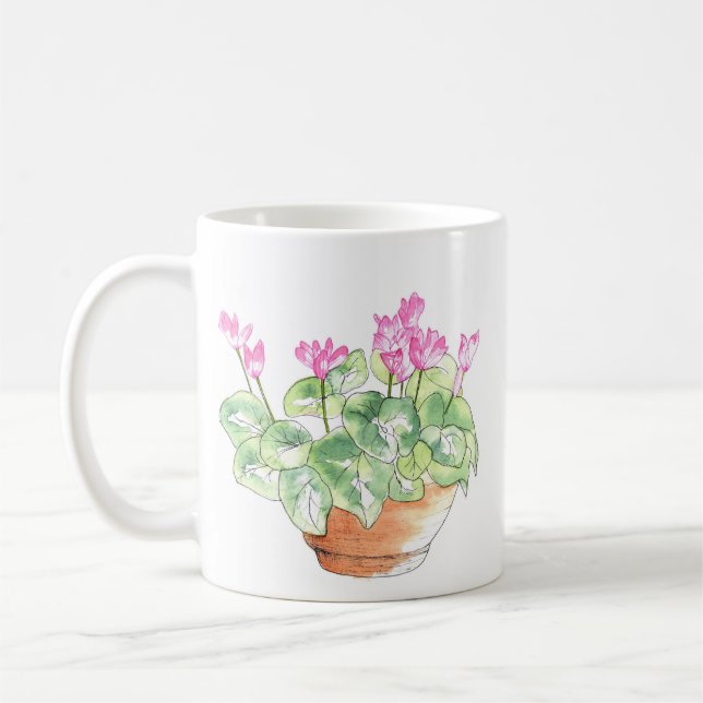 Taza De Café Círculo acuarela potente (Izquierda)