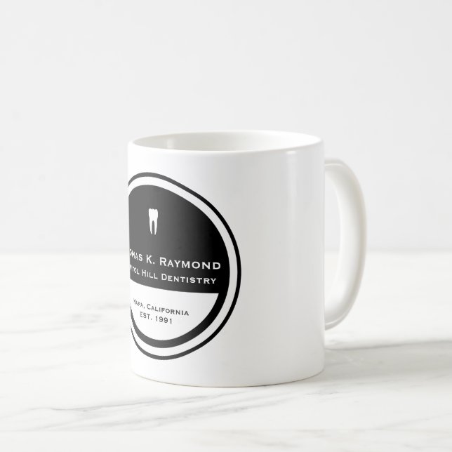 Taza De Café Círculo adaptable de la odontología (Anverso derecho)