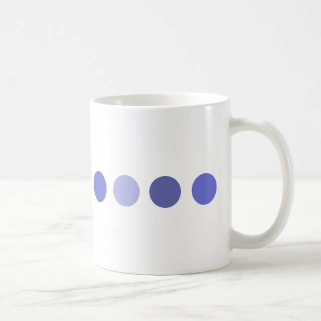 Taza De Café círculo-azul (Derecha)